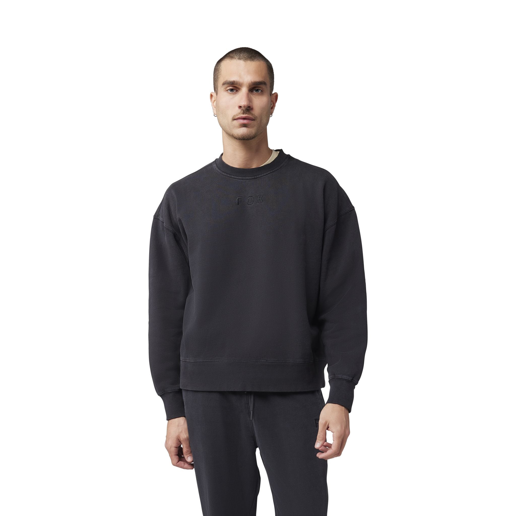 Fox Wordmark Oversized Fleece Crew