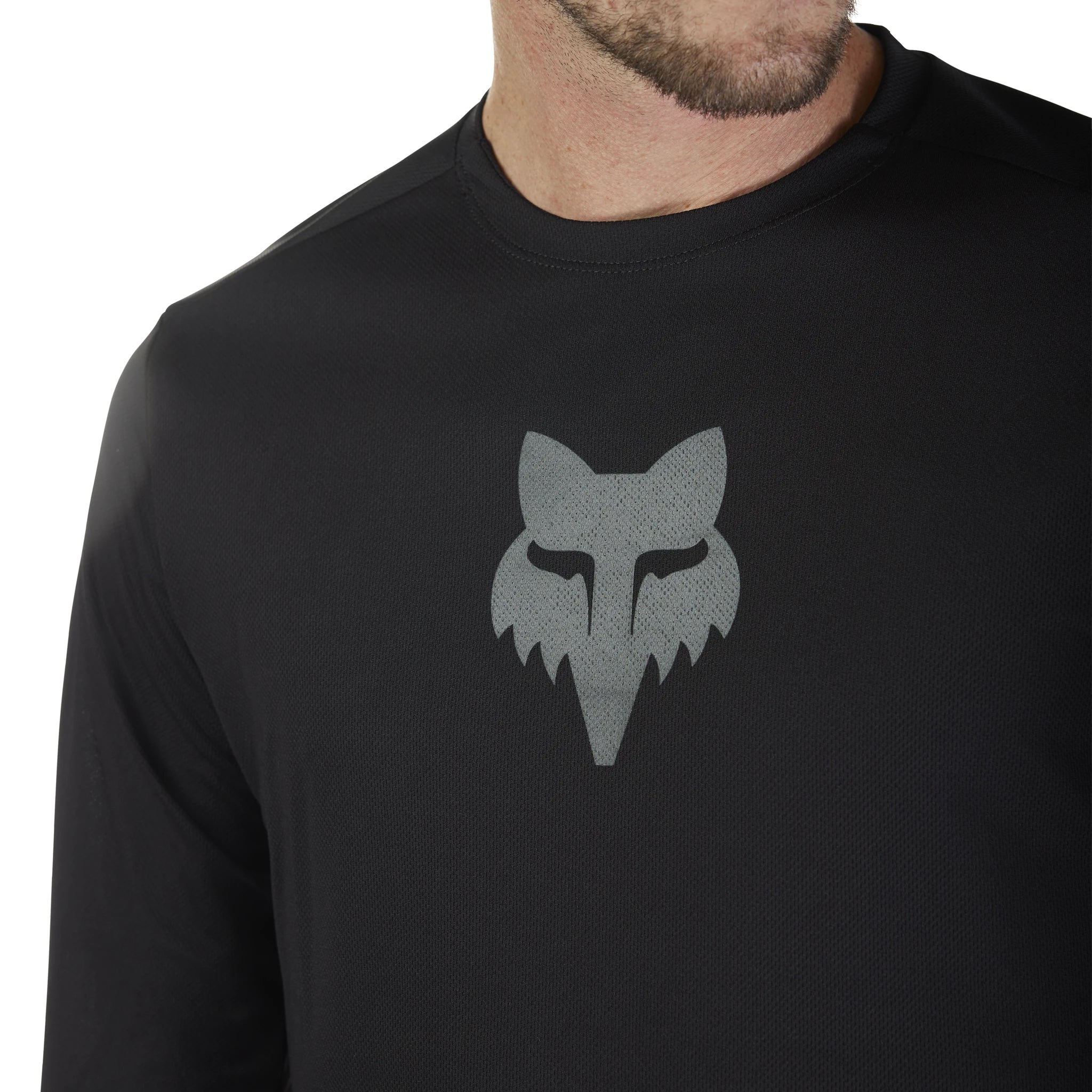 Fox Ranger LS Jersey Head - Liquid-Life #Wähle Deine Farbe_Black