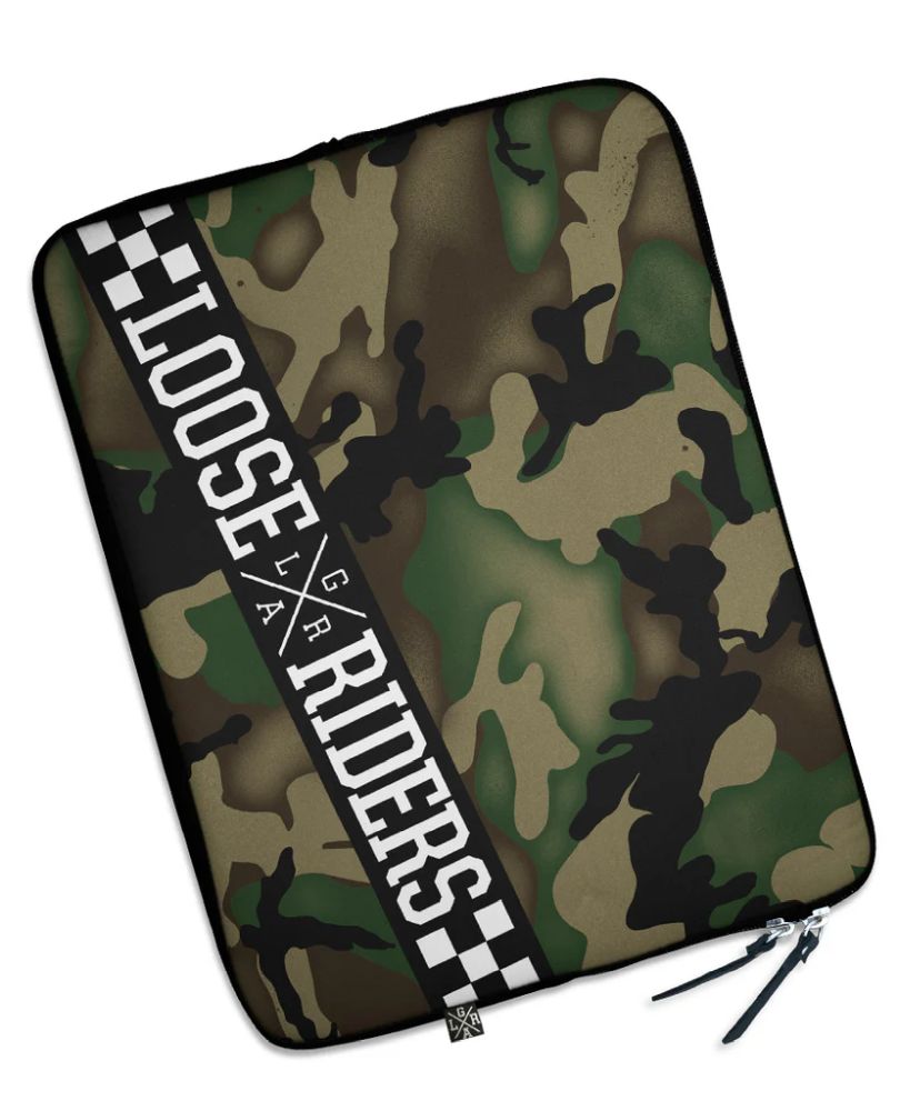 Loose Riders Laptop Sleeve Forest Camo 15 inch - Liquid-Life #Wähle Deine Farbe_Forest Camo