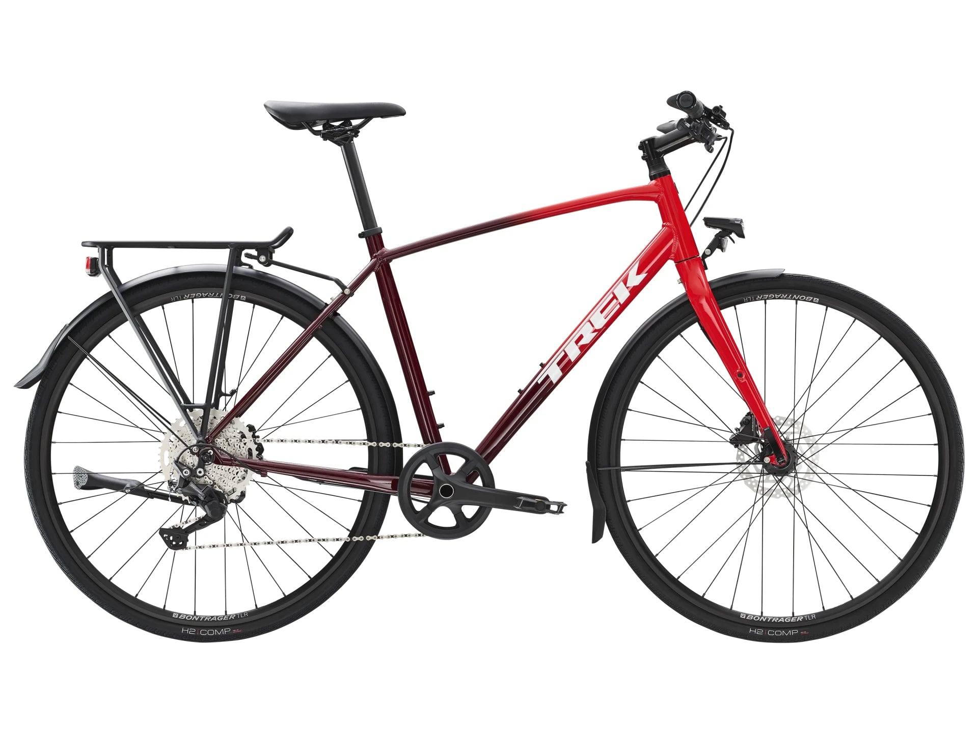 Trek FX 3 Disc Equipped Viper Red to Cobra Blood Fade 2022