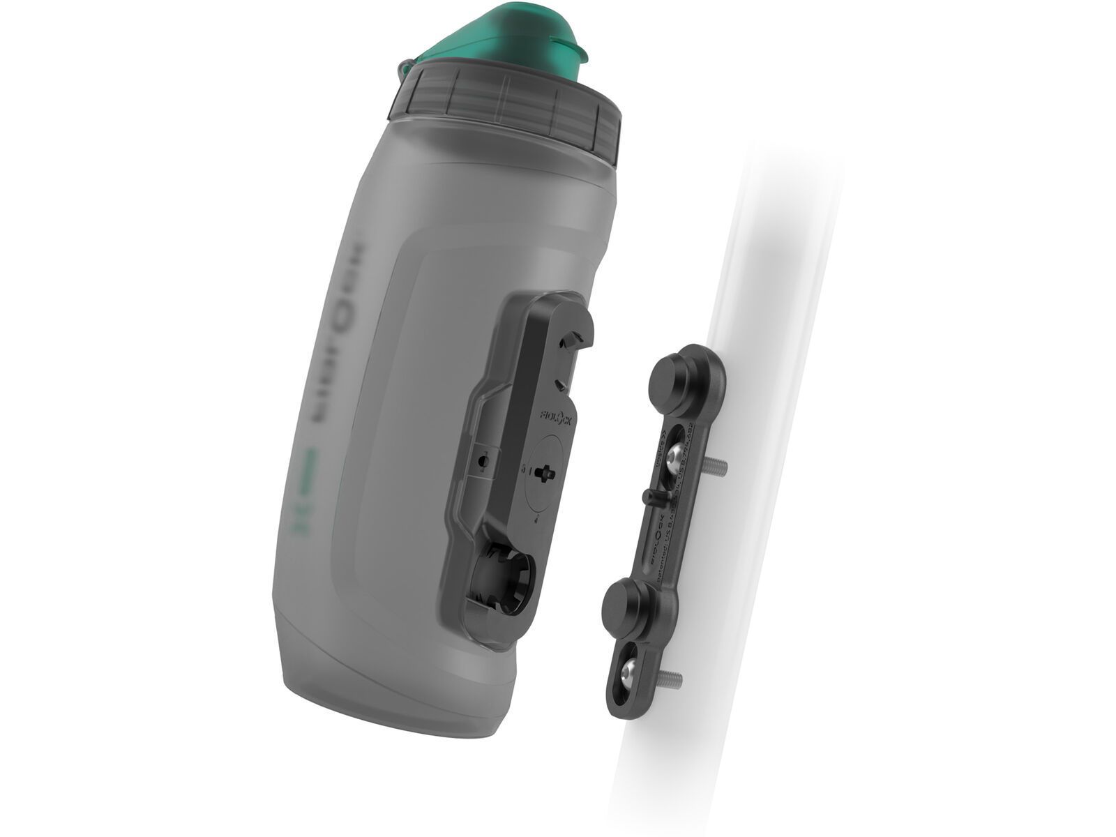 Fidlock Bottle 590 Antibacterial + Bike Base - Liquid-Life #Wähle Deine Farbe_transparent black