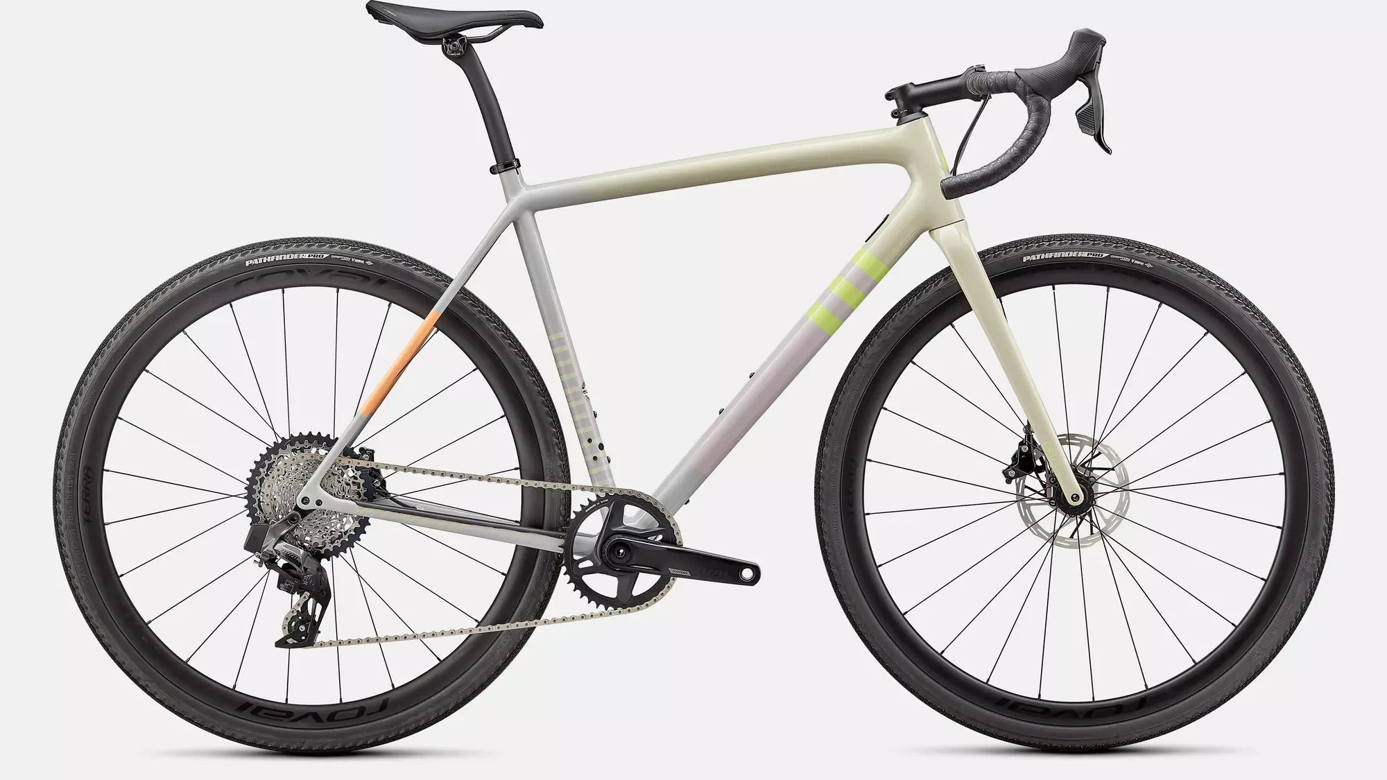 Specialized Crux Expert Gloss White Speckled/Dove Grey/Papaya/Clay/Lime